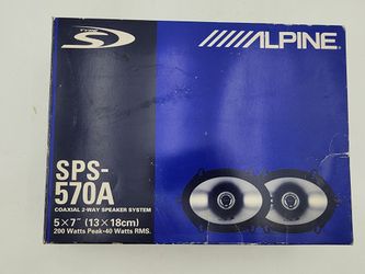 Alpine SPS-570A 2way speaker system 5x7