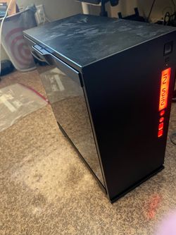 Inwin gaming pc case tempered glass w power supply and cpu