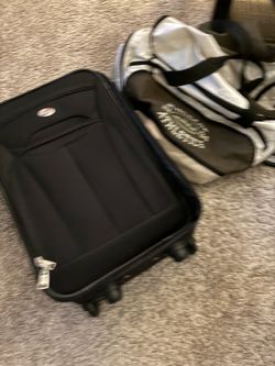 2 Travel PCs.  New Ingear Crossbody Bag & Amer. Tourister Rolling Black Small Case
