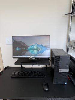Dell OptiPlex 7060 Tower i5 8th Gen | 8GB RAM | 256GB SSD | 2GB GPU | 24” Monitor