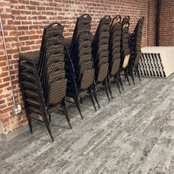 47 Cushioned Stackable Chairs