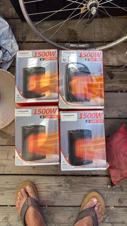 1500W Ceramic Fan Heater – Lot of 4