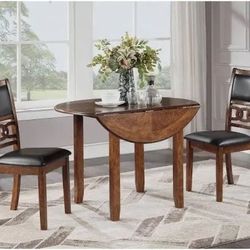 New Classic Drop Leaf Table with 2 Chairs 