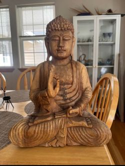 Hand carved Buddha