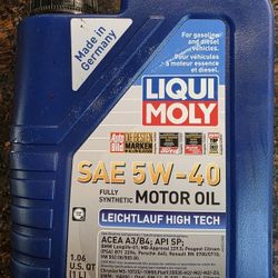 Liqui Moly 5W-40 Fully Synthetic Motor Oil (2 Bottles)