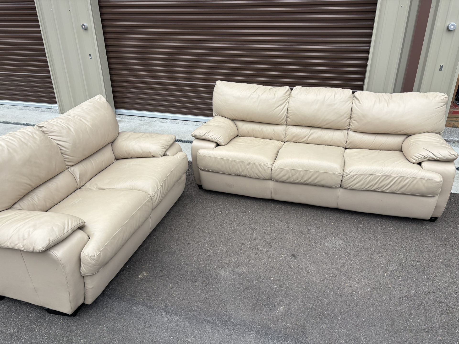 Leather Couch And Love Seat