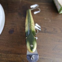 Vintage Creek Chub Pikie Minnow Glass Eye No. 718 “Silver Flash” w/ BOX