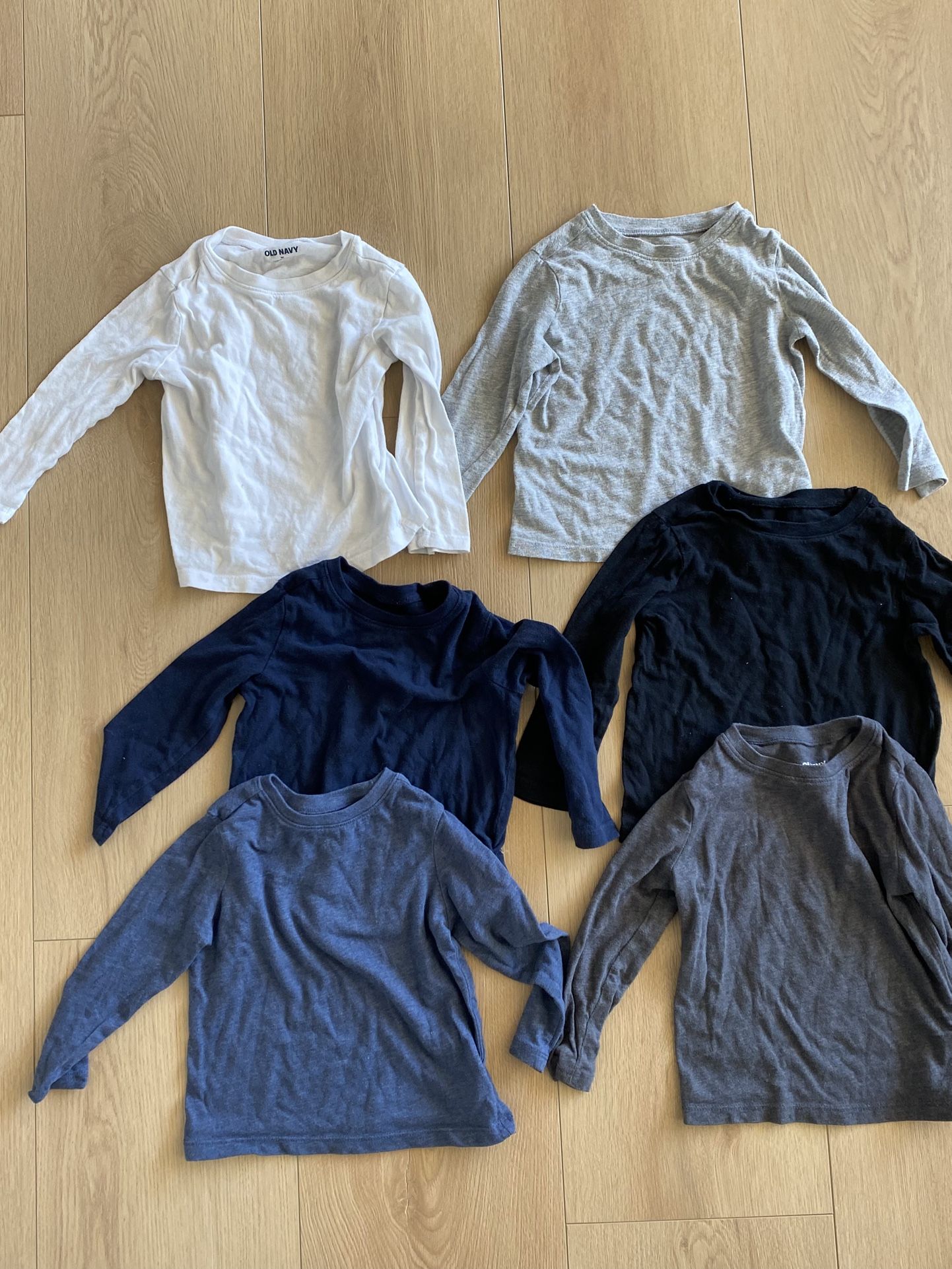 2T Boys Long Sleeve Shirts Old Navy - Bundle Of 6