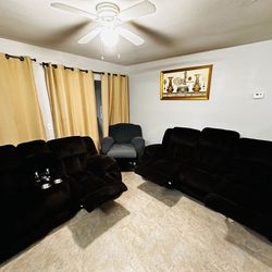 Sofa Set And Recliner 