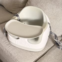 Bumbo Asiento múltiple 3 en 1 para 6 a 36 meses, asiento de piso de viaje para alimentar y jugar, elevador portátil todo en uno con bandeja y silla al