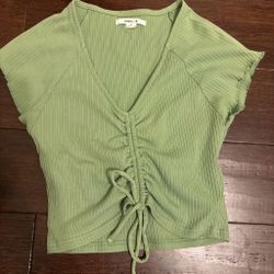 Green scrunch top, size S, o’Neil