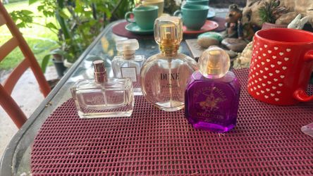 4 Empty Perfume Bottles