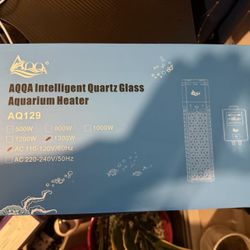 AQQA 1300W Aquarium Heater for 221-317 Gallon, Dual Quartz Submersible Fish Tank Heater with Digital Controller, 59-93°F Adjustable Temp, Dry Burn & O