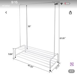 White Hanging Racks