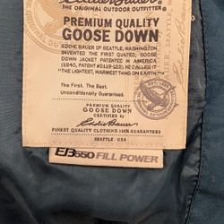 Men's XL Tall Eddie Bauer Goose Down Jacket 