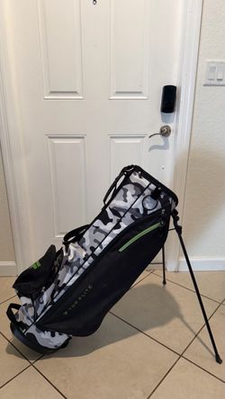 Top Flite XL Golf Stand Bag Gray Camo Black Green Lightweight Carry Bag