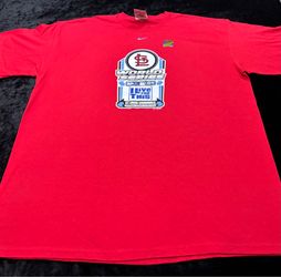 Mens XL Y2K 2004 St Louis Cardinals World Series Nike Center Swoosh Tshirt