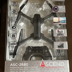 Ascend  Aeronautics ASC-2680 Premium HD Video Drone - New