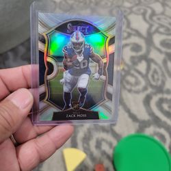 Zack Moss Select Rookie Silver Prizm Concourse Football Card