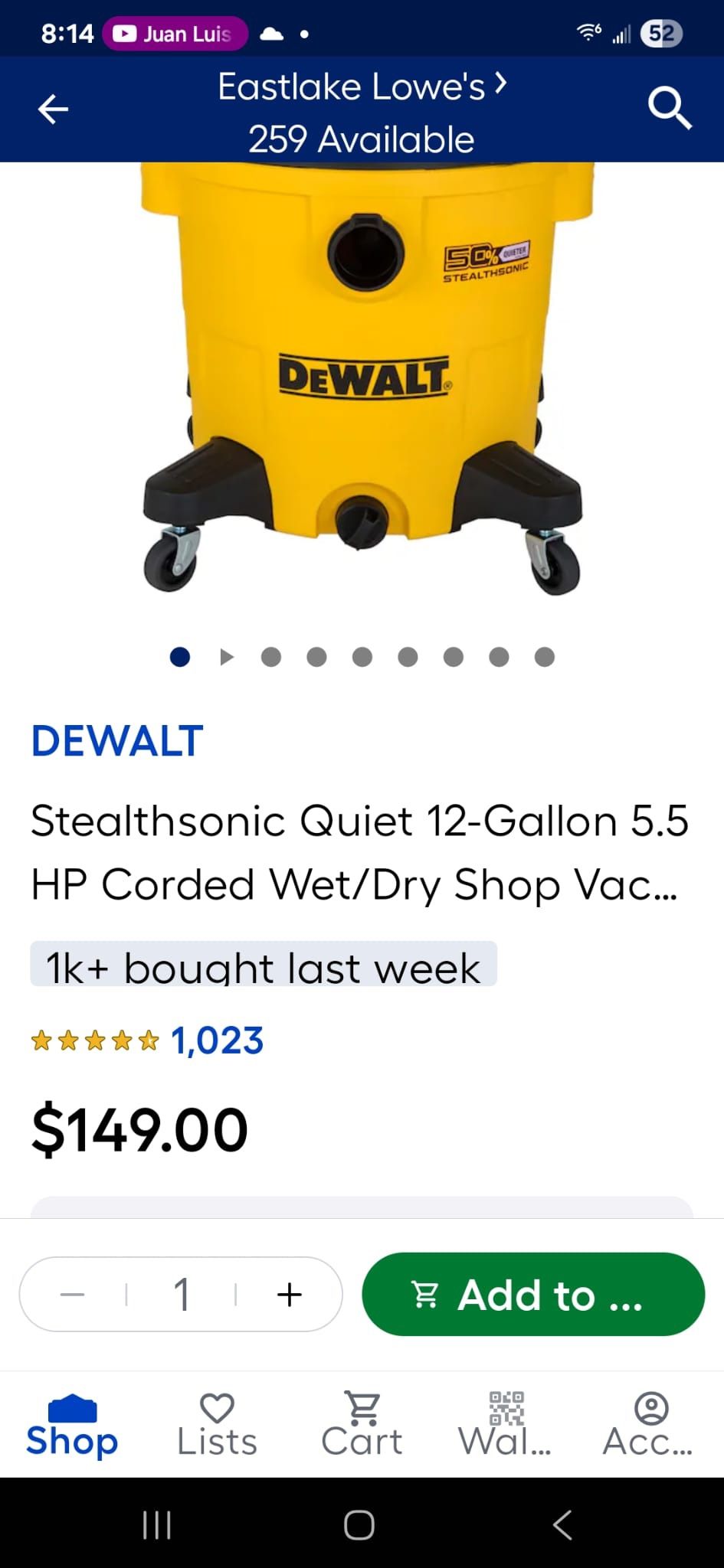 Dewalt Vacuum