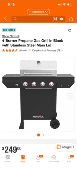 Nexgrill 4 burner propane gas grill