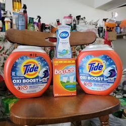 Dos Tide DE 25 Causulas Y Un Paquete De Tuallitas Y Un Dial Para Lavarse Las Manos Por Solo $30