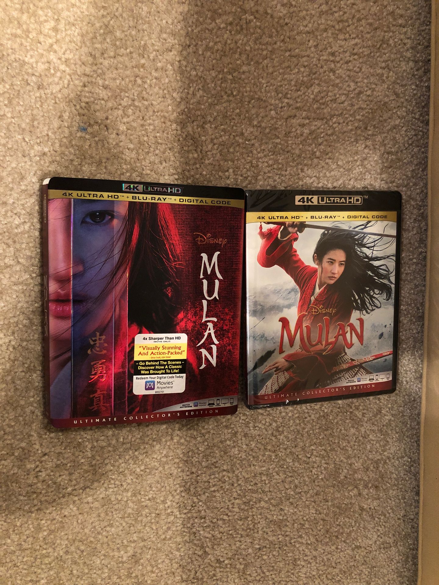 Mulan-Disney Live Action ( 4K Ultra HD+Blu-ray) Brand new