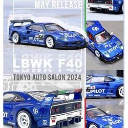Inno64 1:64 LBWK F40 Tokyo Auto Salon 2024 Blue