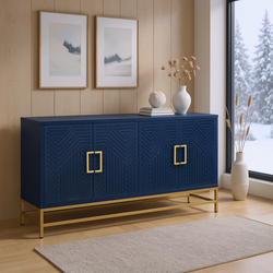 Osaka Sideboard Buffet Cabinet, Navy Blue