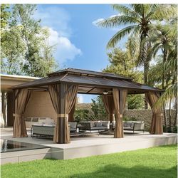 New In Box!12x20 Polycarbonate Hardtop Gazebo