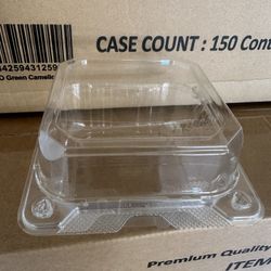 6x6 Clear Containers 