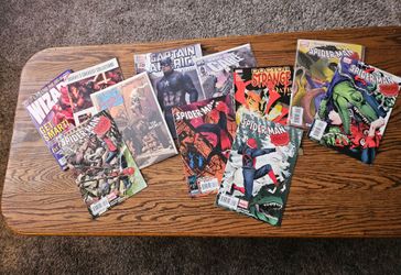 Marvel comic books and magazines.