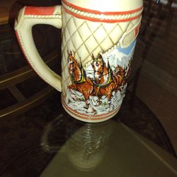 Vintage 1985 "A" Series  Budweiser Clydesdales Stein  