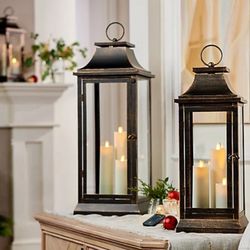 Luminara 19” Heritage Tri-Candle Indoor/Outdoor Lantern