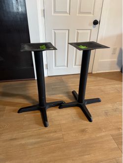 Heavy duty metal table podiums (x2)