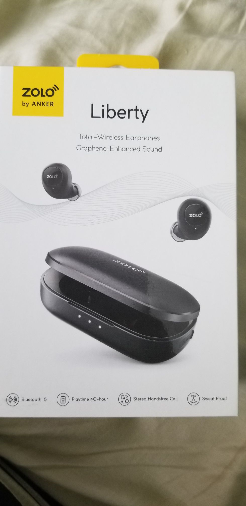 Zolo Liberty Total-Wireless Earbuds with Samsung Galaxy Tab A
