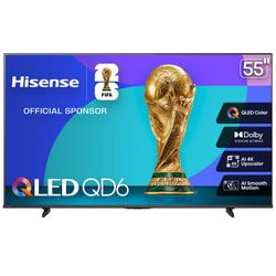 Hisense 55" QD6 TV: 10 months old with rolling stand