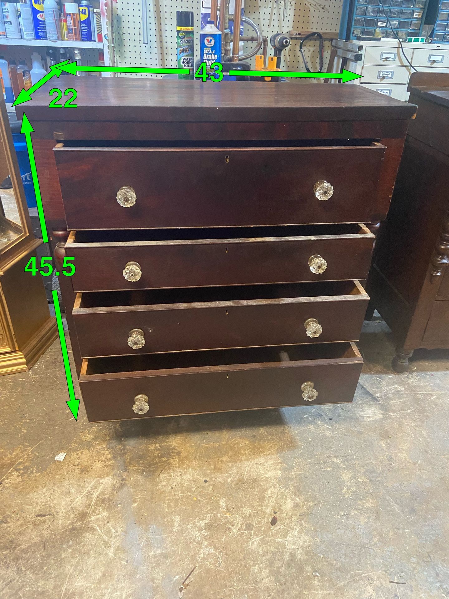 4 Drawer Empire Dresser