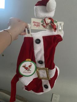Medium dog santa outfit