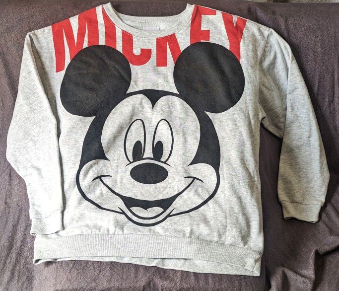 Disney Mickey face Sweatshirt - L