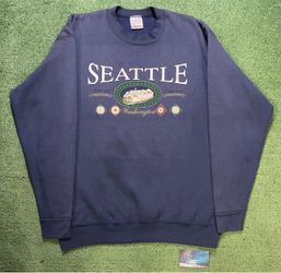Vintage 1990s Seattle Washington blue crewneck