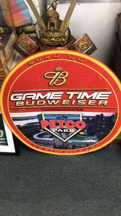 San Diego Padres Budweiser Petco Park Opening Day Metal Sign
