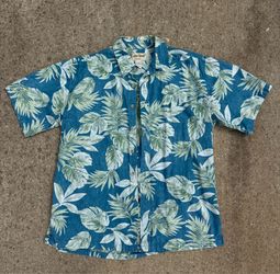 Cooke Street Blue/ Green Aloha Shirt