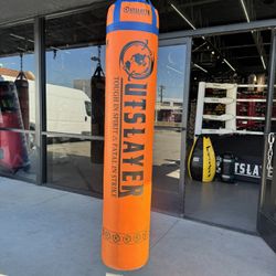 Outslayer Filled 6ft Tall Muay Thai Kickboxing Heavy Punching Bag