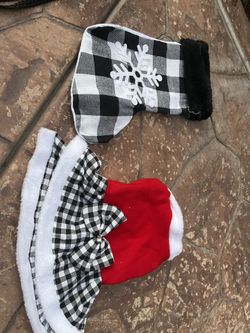 Christmas Dress And Stocking For A Small To Medium Dog