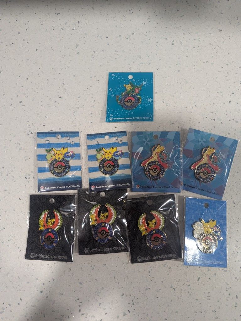Pokemon Center Exclusive Pins - $30 Each