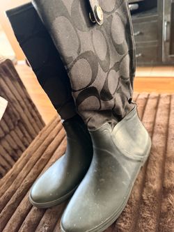 Coach Signature Rain Boots