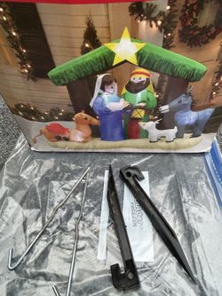 Christmas Inflatable Nativity Scene 6.5 ft