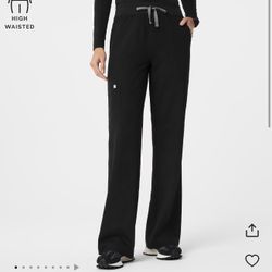 Black Isabella Wide Leg Bottoms