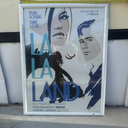 Lala Land Movie Poster with Frame